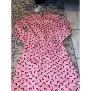 New Marni M By Maggie Pink Feather Girls Size 12‎ Dress Made In Italy